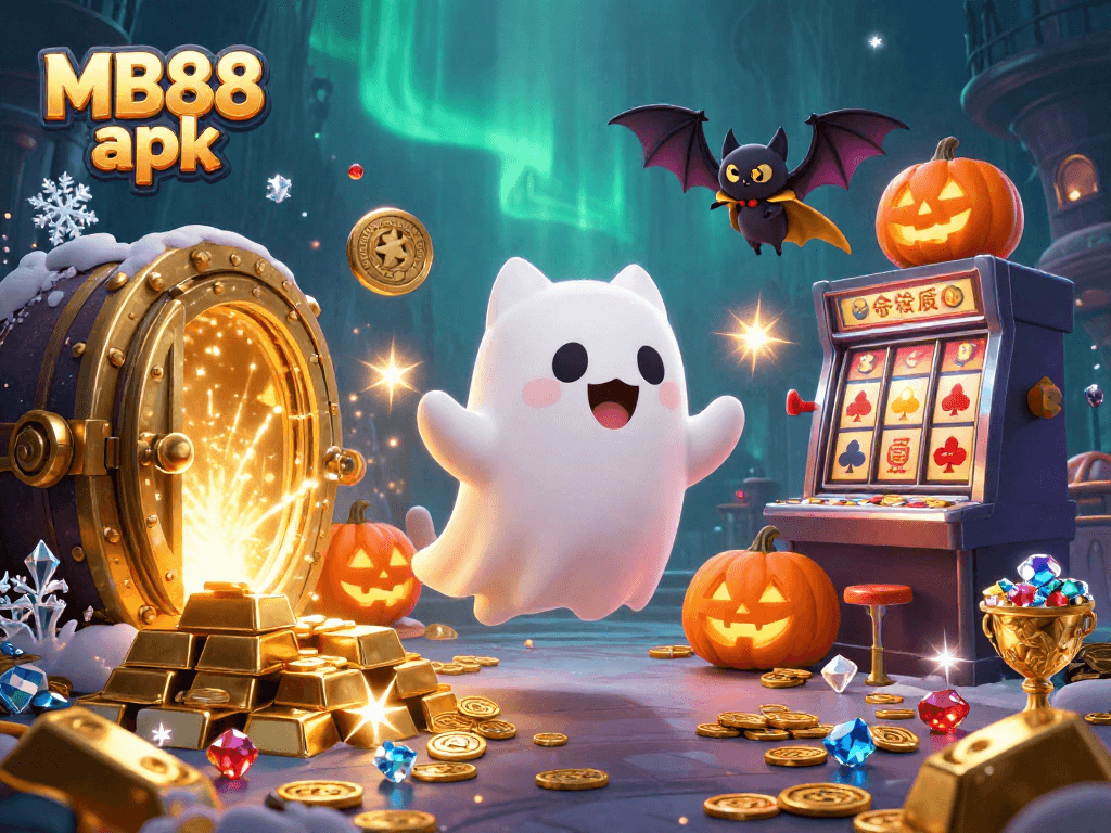 Experience the thrill of winning with MB88 apk in a ghostly casino adventure.