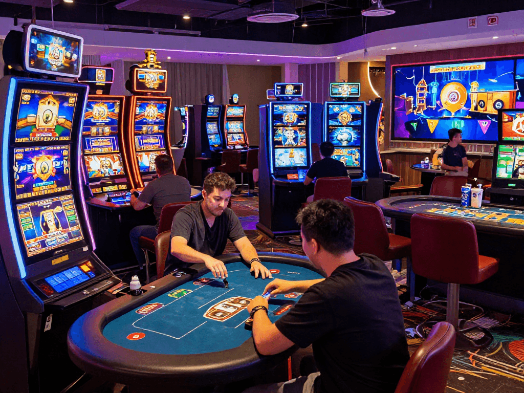 Nouveau casino en ligne offrant une ambiance moderne avec des machines à sous et des jeux de table interactifs.