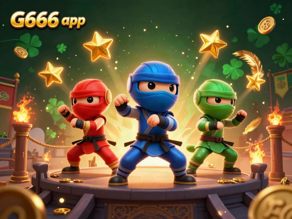 Experience thrilling action in the G666 app with dynamic chameleon characters and vibrant casino elements.