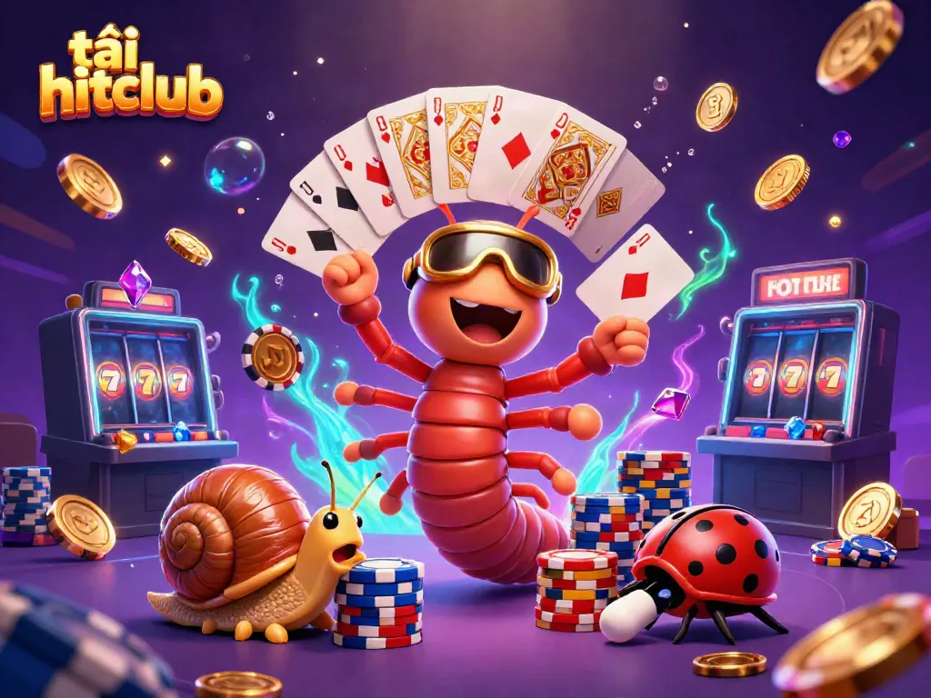 Experience the excitement of tải hitclub with a vibrant 3D casino scene filled with vibrant characters and dynamic game elements.